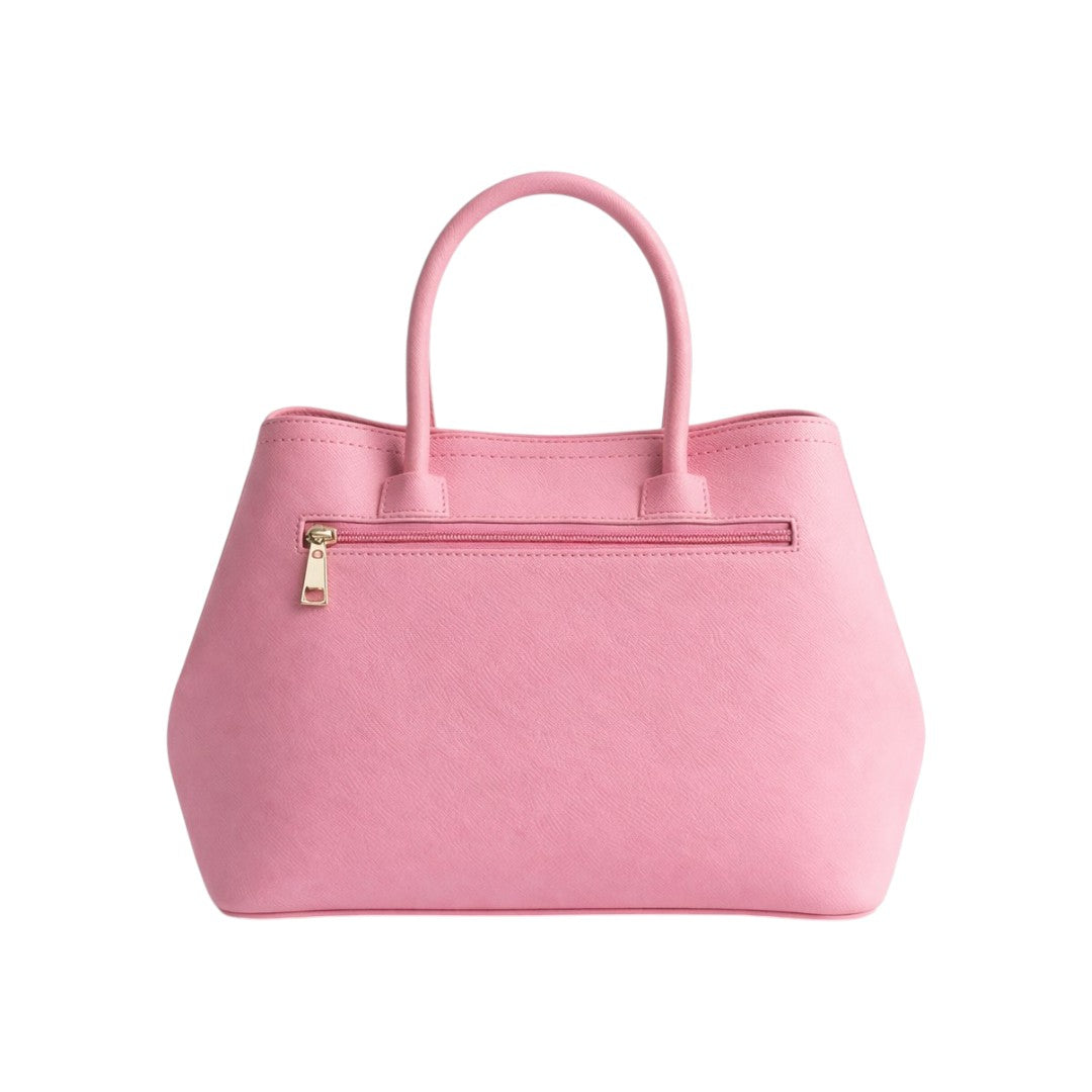 The Trendy Bag Soft Pink PU Leather Handbag – Modern & Classy Design